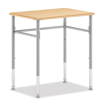 HON SmartLink Rectangle Student Desk | Hard Plastic Top | Adjustable Height | Set of 2 | 26"W x 20"D