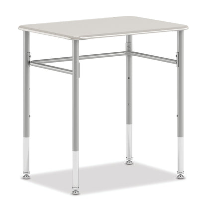 HON SmartLink Rectangle Student Desk | Hard Plastic Top | Adjustable Height | Set of 2 | 26"W x 20"D